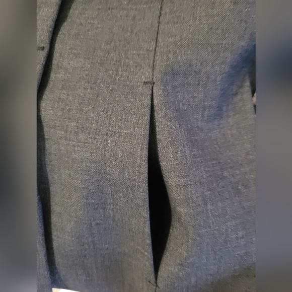 J. Crew Size 10 Military Wool Short Blazer Jacket Charcoal Made in Hungary - Picture 10 of 11